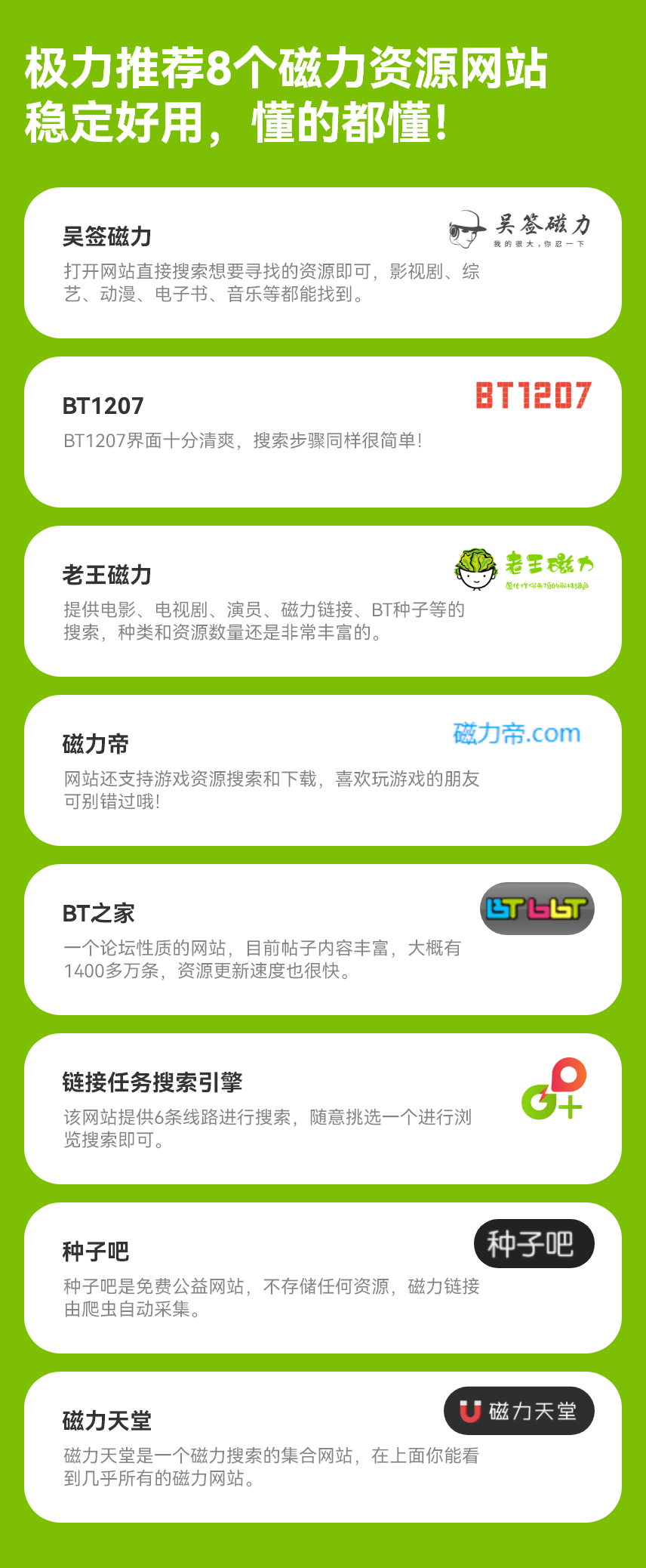2023年最新好用的8个磁力资源搜(sōu)索网站，老(lǎo)司机必备，懂的都懂！_黑料正能量(liàng)