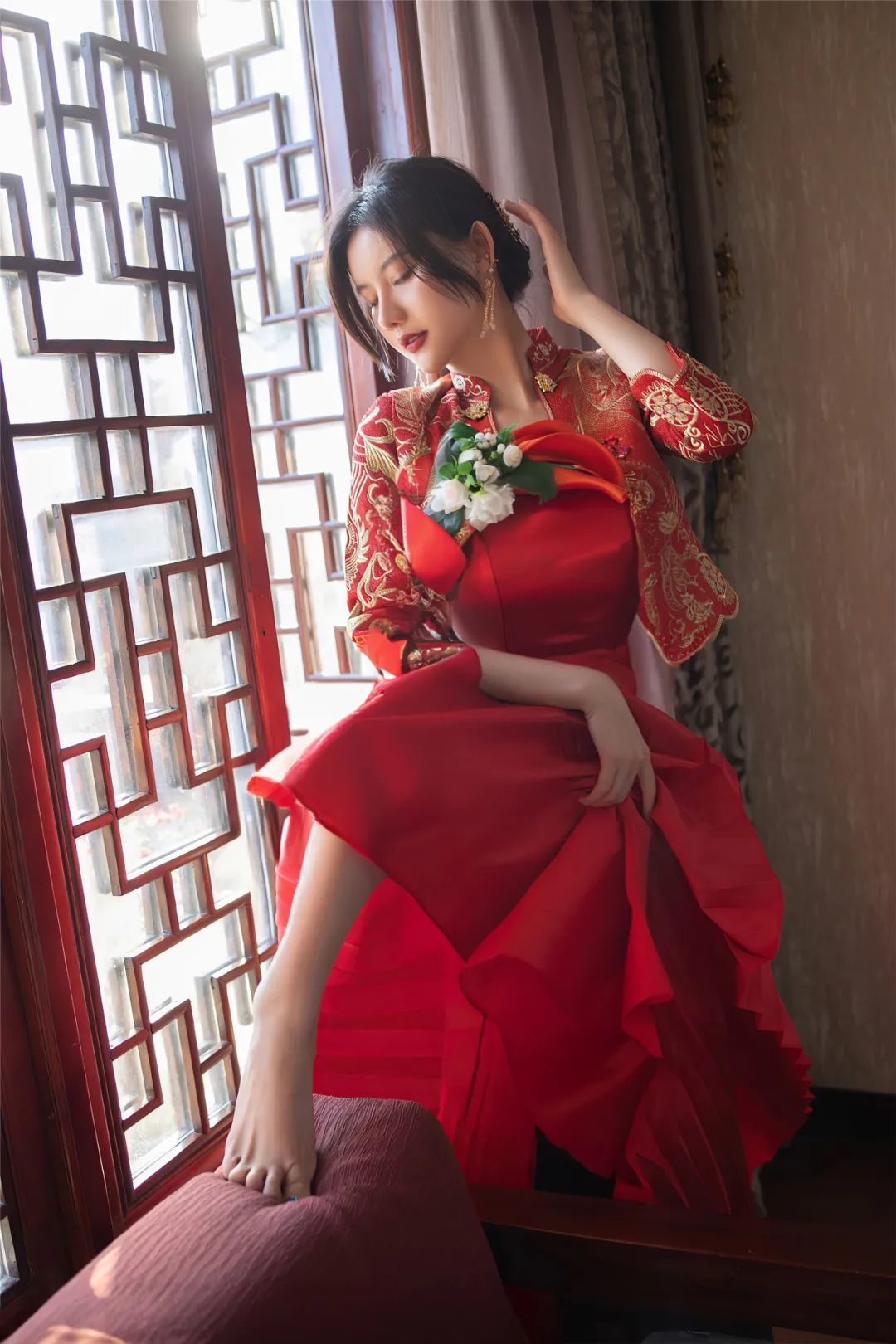 秀人集模特写真：阿朱，美丽新娘「摄影评测与赏析」_黑料正能量(liàng)